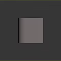 Cartoon Room Interior Scene With Desk Laptop Ladder Round Mirror Plant And Stairs