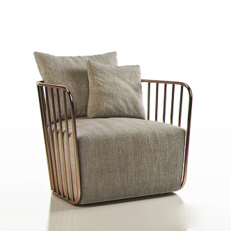 Modern Single Sofa Casual Office Sofa 3d model