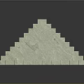 Ancient Pyramid Structure with White Stone Blocks Multiple Layered Steps and Square Base Design