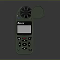 Kestrel Green Handheld Tactical Weapon Featuring Fan Component Screen And Buttons 3d model