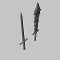 Weapons Ice Sword 3d model