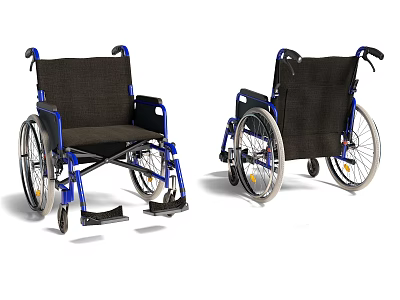 Hospital Outpatient Clinic Medical Wheelchairs Supporting Patient Mobility Assistance in Daily Operations 3d model