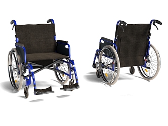 Hospital Functional Wheelchair 3d model