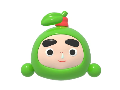Animated Characters Lu Xiaoguo Guobao Special Attack Cartoon Characters 3d model
