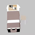 Comfortable Massage Bed With Brown And White Sheets Stool And Wooden Tray