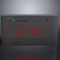 Gray AVA Electronic Device With USB Port Green Red Indicator Lights And Buttons