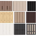 Various Design Wardrobe Door Panels In Different Colors And Materials