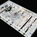 Modern Clothing Store Interior With Spacious Layout Display Racks And Clothing Displays
