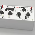Industrial Control Panel With Multiple Adjustable Knobs Switches And Test Functions 3d model