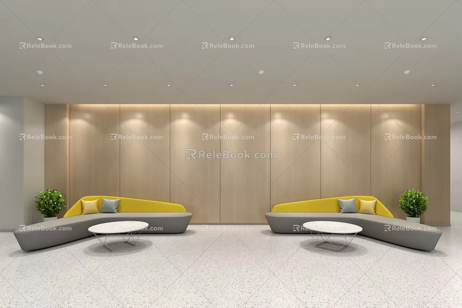 Sofa Leisure Sofa Combination Sofa Shaped Sofa Round Sofa Coffee Table Reception Sofa 3d model