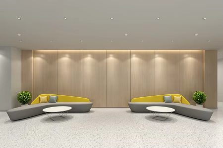 Sofa Leisure Sofa Combination Sofa Shaped Sofa Round Sofa Coffee Table Reception Sofa 3d model
