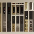 Switch Elevator Switch Elevator Call Button Elevator Floor Display Elevator Floor Button Elevator Button 3d model