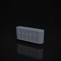 Modern White Console Cabinet With Curved Design Arched Panel Doors And Golden Legs