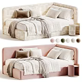 Cozy Cream Style Upholstered Kids Bed With Comfortable Bedding Offers Various Soft Neutral Color Choices