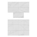 Glossy White Marble Texture Floor Tiles For Modern Home Interior Design