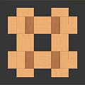 Wooden Cube Interlocking Puzzle Blocks For Household Decoration And Play