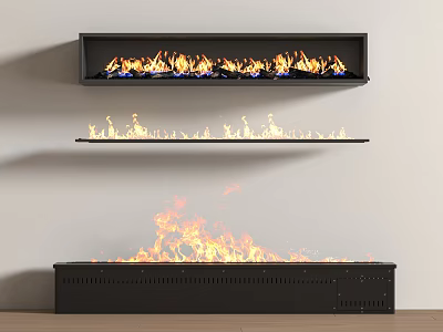 Modern Fireplace Electronic Fireplace Stove Embedded Fireplace 3d model
