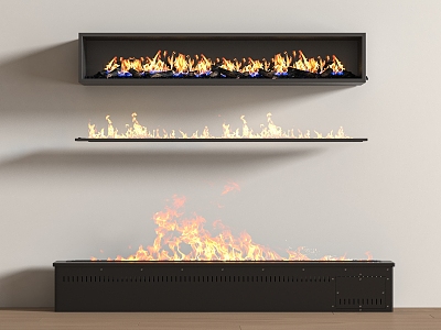 Modern Fireplace Electronic Fireplace Stove Embedded Fireplace 3d model