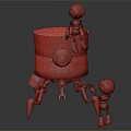 Modern Robot Small Robot 3d model