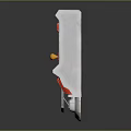 Modern Monitor Sci-Fi Monitor Sci-Fi Terminal 3d model