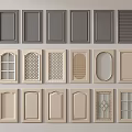 Various Stylish Wardrobe Doors Showcasing Different Panel Designs And Patterns