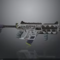 High Performance Modern Tactical Assault Rifle With Modular Grip Magazine And Stock Design