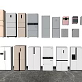 Various Refrigerators And Freezers In Different Colors And Styles Displayed In Modern Showroom