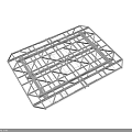 Industrial Metal Frame Structure With Cross Grid Design And Rectangular Structural Framework
