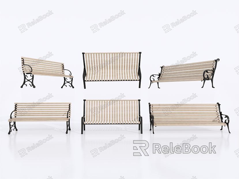 Modern Outdoor Chair Park Bench Rest Chair model