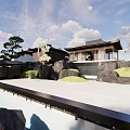 Chinese-style courtyard garden 3d model