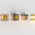 Essential Road Facilities With Traffic Signs Street Lights And Safety Barriers For Urban Areas