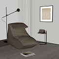 Modern Lazy Sofa Lazy Sofa Side Combination 3d model