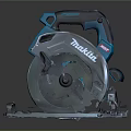 Makita Circular Saw Power Tool With Blue Design And Metal Base
