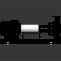 Industrial Centrifugal Pump Equipment Featuring Electric Motor And Base Frame Housing Structure