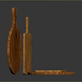 Wooden Cutting Boards with Various Shapes for Food Preparation in Kitchen