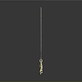 Unique Elegant Golden Necklace With Horse Pendant And Delicate Chain Design