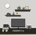 Modern Computer Book Photo Frame Computer Desk Ornaments 3d model