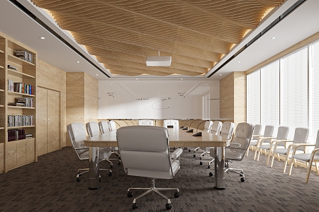 Modern Meeting Room Meeting Table and Chair 3d model