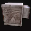 Rusty Air Conditioner Fan With Metal Grille And Industrial Design