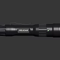 Pelican Black Tactical Flashlight With LED Light And Reflective Surface Design 3d model