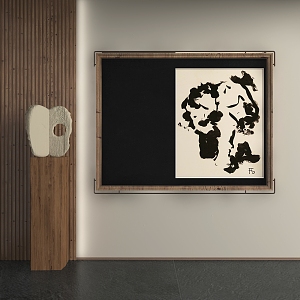 New Chinese Abstract Hanging Painting 3d model