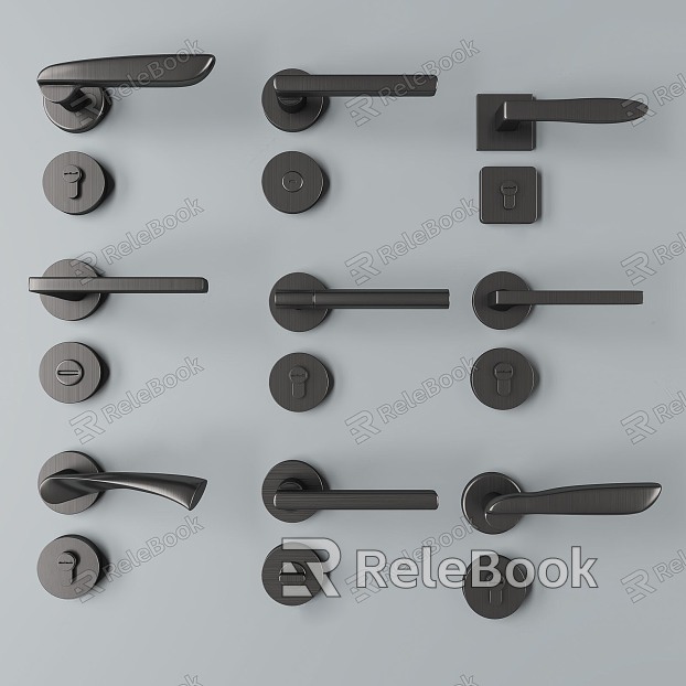 Modern door handle handle door lock model