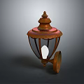 Classic Design Vintage Metal Wall Sconce With Glass Shade And Ornate Top