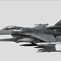 Gray US Air Force Fighter Jet Equipped With Missiles And Military Markings