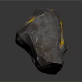 Natural Irregular Stone With Brown Gray And Yellow Veins For Decoration