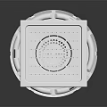 Durable Stainless Steel Floor Drain With Square Grid Cover And Cylindrical Base