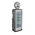 Vintage Style Mobile Digital Products Display Cabinet With Glass Door And Classic Design