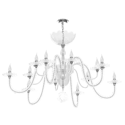 Vintage chandelier Murano glass chandelier 3d model