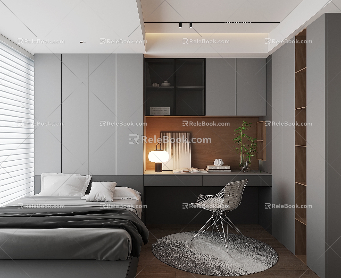 Modern Tatami Bedroom 3d model