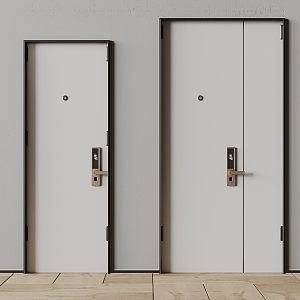 Modern security door 3d model